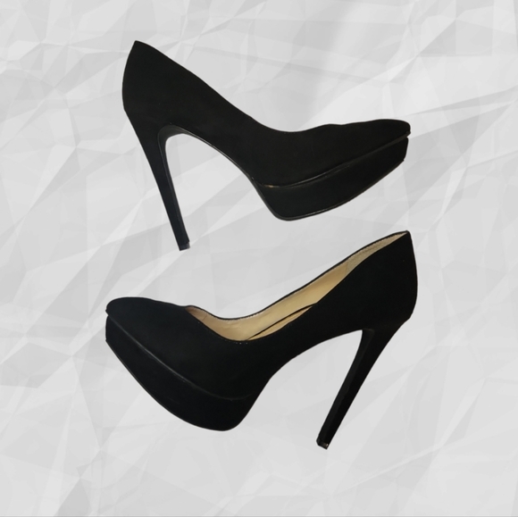 Jessica Simpson "Venisse" Black Stiletto Platform Heels 7.5 - Picture 3 of 10